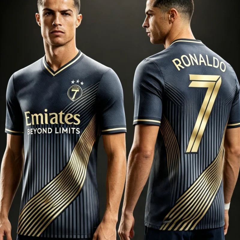 Football Short-sleeved T-shirts Crew Neck Comfortable Sports Tops for Game Football Training Casual Fitness Gift Family Kids Tee