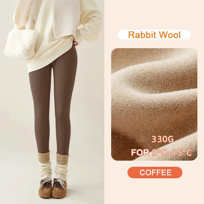 Women's Thermal Fleece-Lined Sharkskin Leggings – Ultra Warm Winter Tights