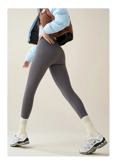 Women's Thermal Fleece-Lined Sharkskin Leggings – Ultra Warm Winter Tights