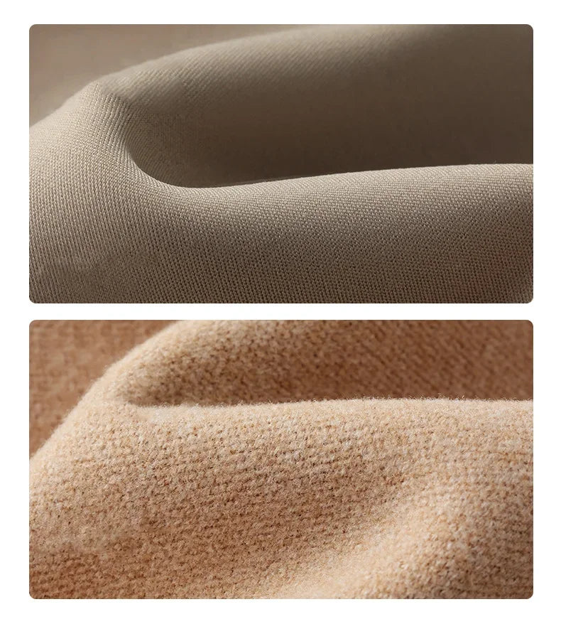 New Autumn Winter Rabbit Fleece Sharkskin Leggings Women Casual Basic Thicken Warm Leggings Brown Fleece Lined Tights